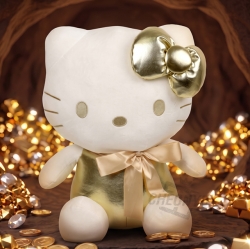 Hello Kitty Gold Large 45cm Plush Doll