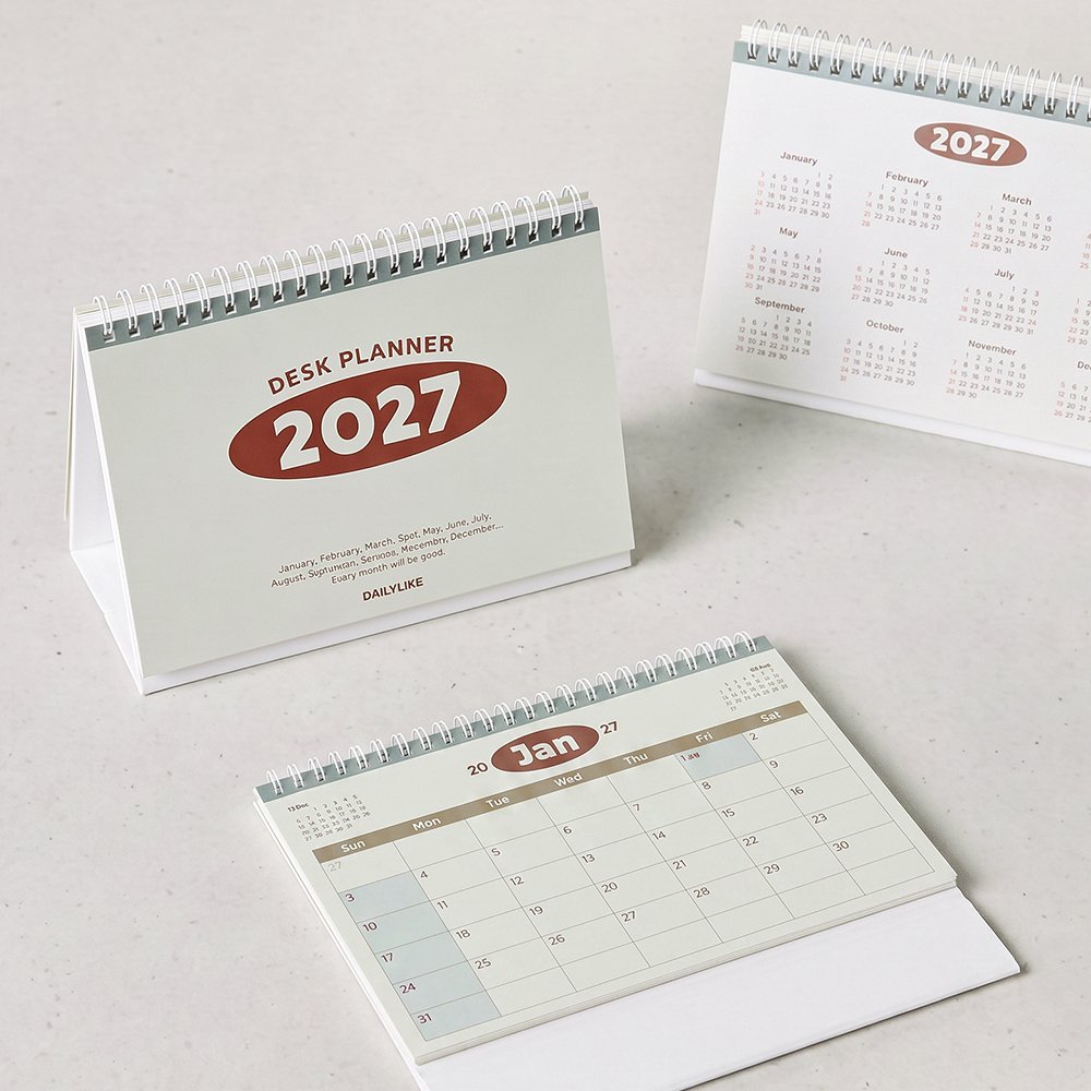 2027 Vintage A5 Desk Planner