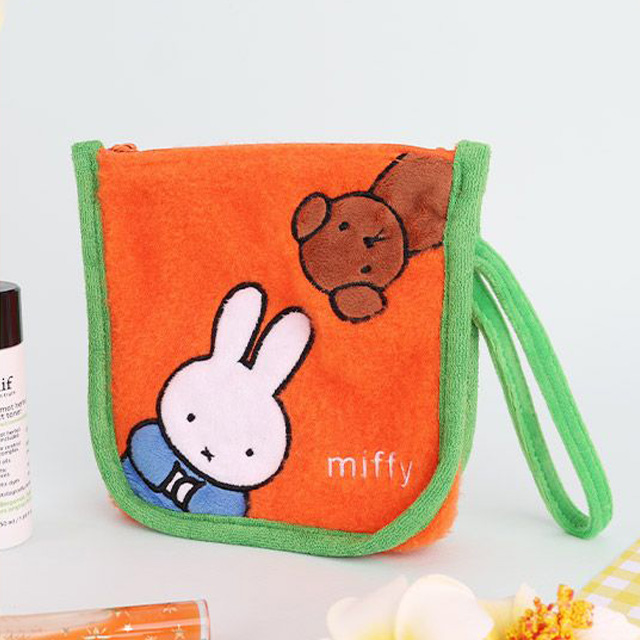 Miffy Puppy Flat Pouch (Orange)