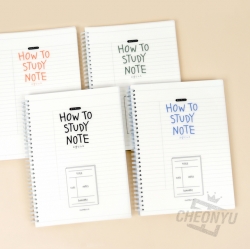 How to Study Notebook, Set of 5pcs, Random