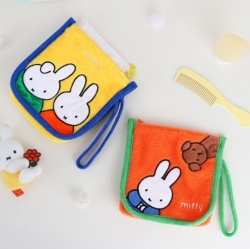 Miffy Friends Flat Pouch (Yellow)