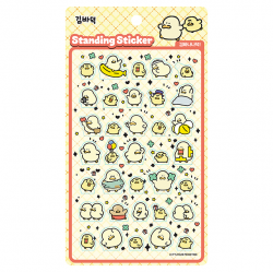 Kim Baduck Kim Banana Duck Standing Sticker 3D Deco Sticker Book
