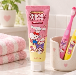 Sanrio Characters Kids’ Toothpaste – Strawberry Flavor, Fluoride 1000 ppm, 80 g