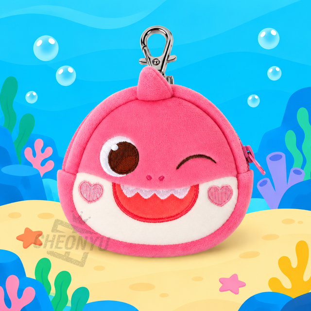 Pinkfong Mommy Shark Face Pouch 10cm