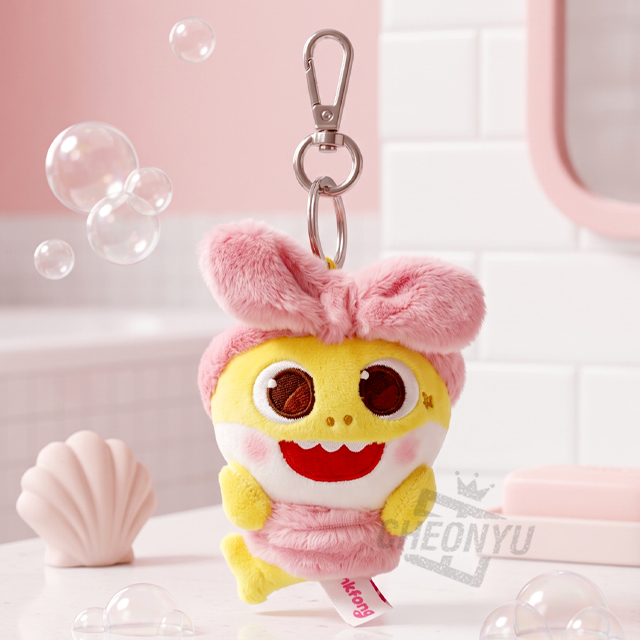 Pinkfong Baby Shark Headband Bag Charm 8cm
