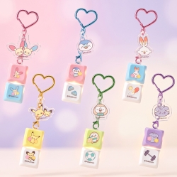 Pokemon LED Keycap Keyring 2P (6 Types Random)