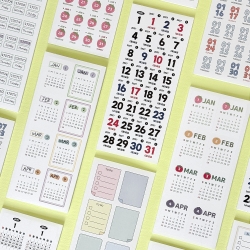 2027 CALENDAR STICKER SET