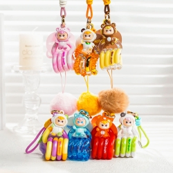 Dudubaby Abebe Bear Tangle Keyring 7 Types Random