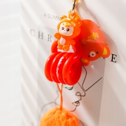 Dudubaby Abebe Bear Tangle Keyring 7 Types Random
