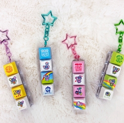 Angel Blue LED Keycap Keychain 4 Key (Random)