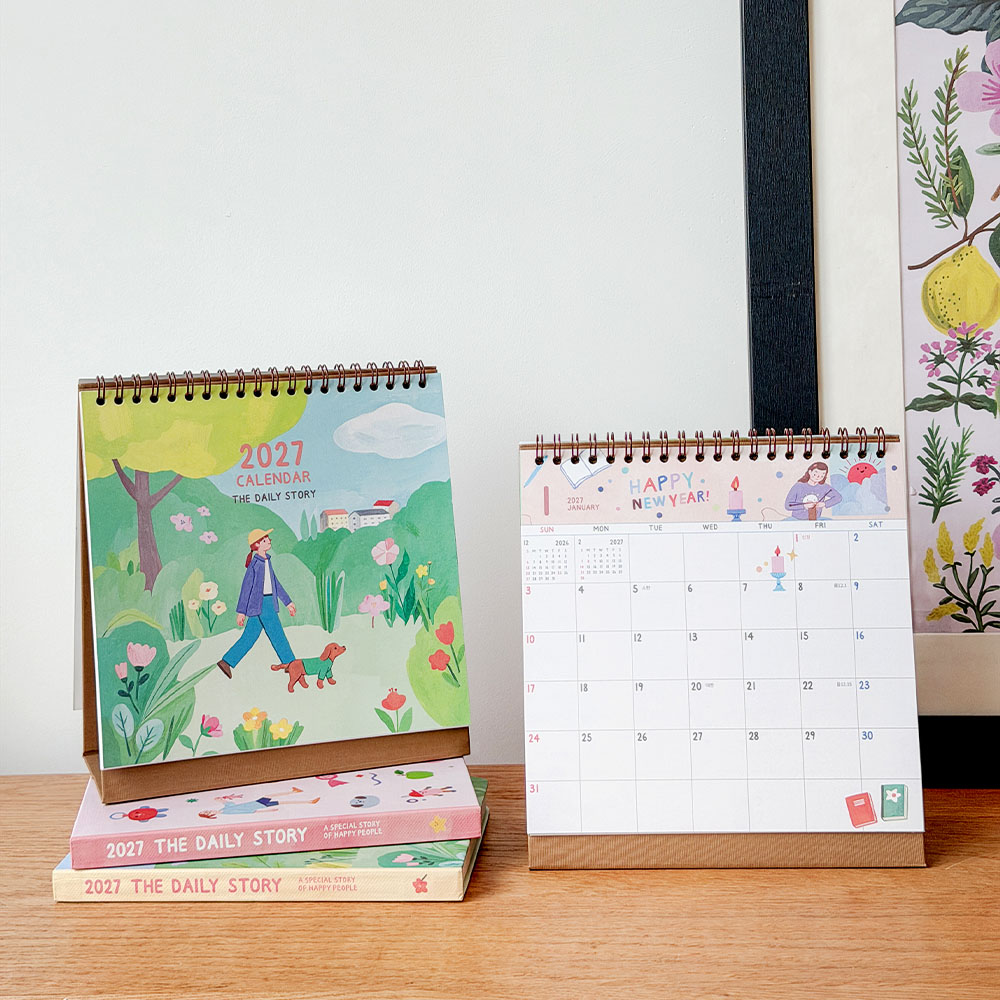 2027 THE DAILY STORY DESK CALENDAR