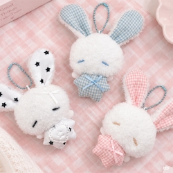 Angel Bunny Plush Keychain Bag Charm 3 Types Random