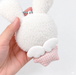 Angel Bunny Plush Keychain Bag Charm 3 Types Random