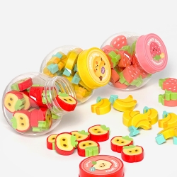 Mini Fruit Eraser Set 3 Types (24 Pcs Per Pack)