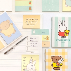 Miffy 4-Tier Sticky Notes 2 Types (12 Sets)