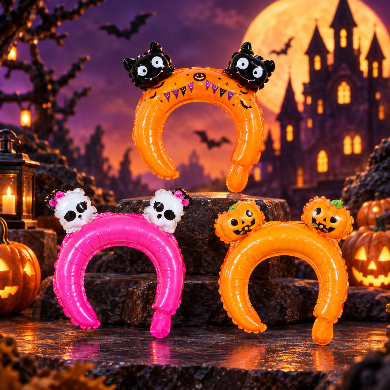 Halloween Balloon Headband, 3PCS