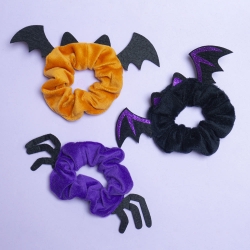 Halloween Hair Scrunchie Halloween Hair Band, Random