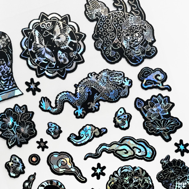 Petit Traditional Mother-of-Pearl Stickers – Tiger