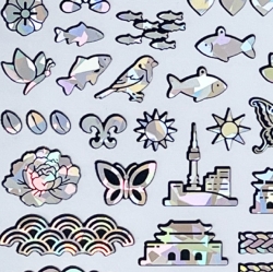 Petit Mother-of-Pearl Traditional Symbol Stickers – Beauty of Korea
