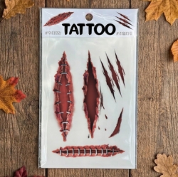 Petit Halloween Temporary Tattoo Stickers – Halloween Wound