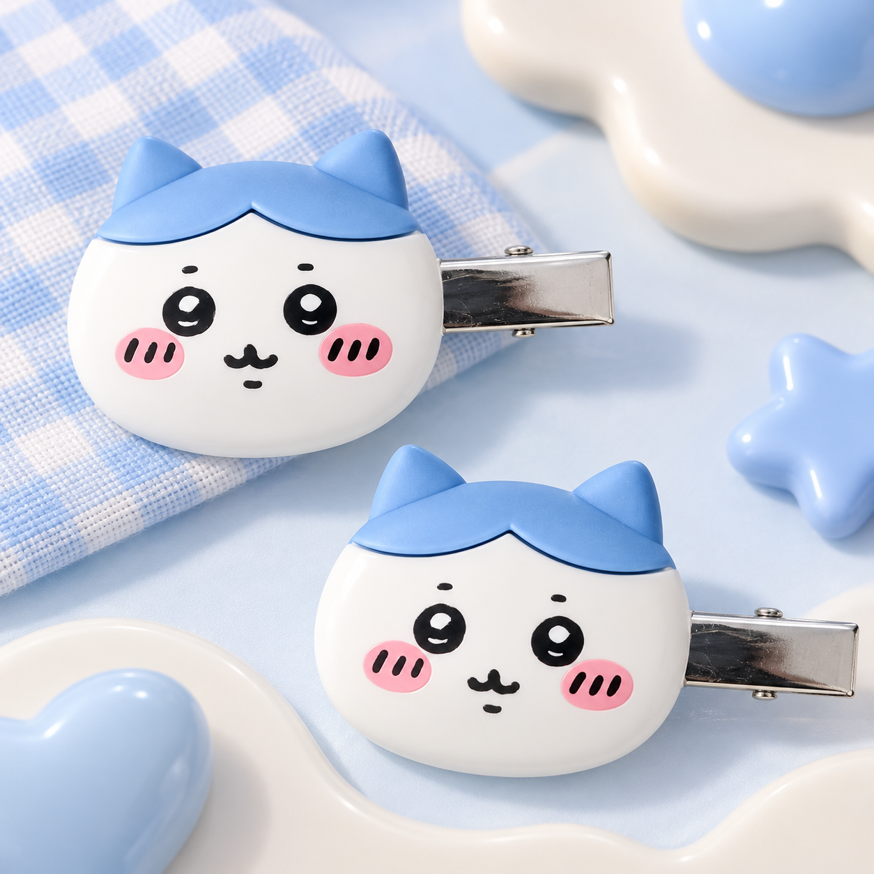 Hachiware Hair Clip Set