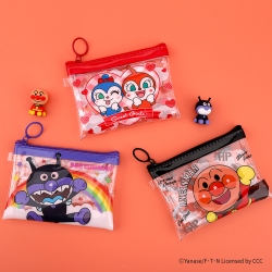 Anpanman Clear Slim Pouch, Random