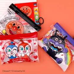 Anpanman Clear Slim Pouch, Random