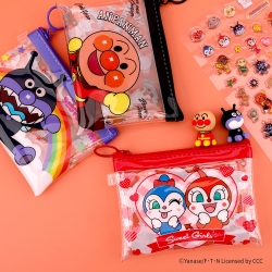 Anpanman Clear Slim Pouch, Random